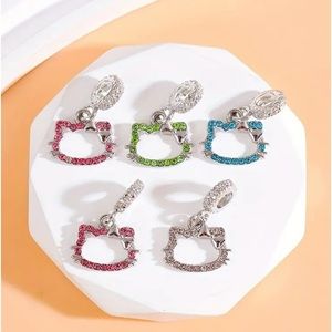 Hello Kitty 925 Sterling Silver Charm for Bracelet Brand New